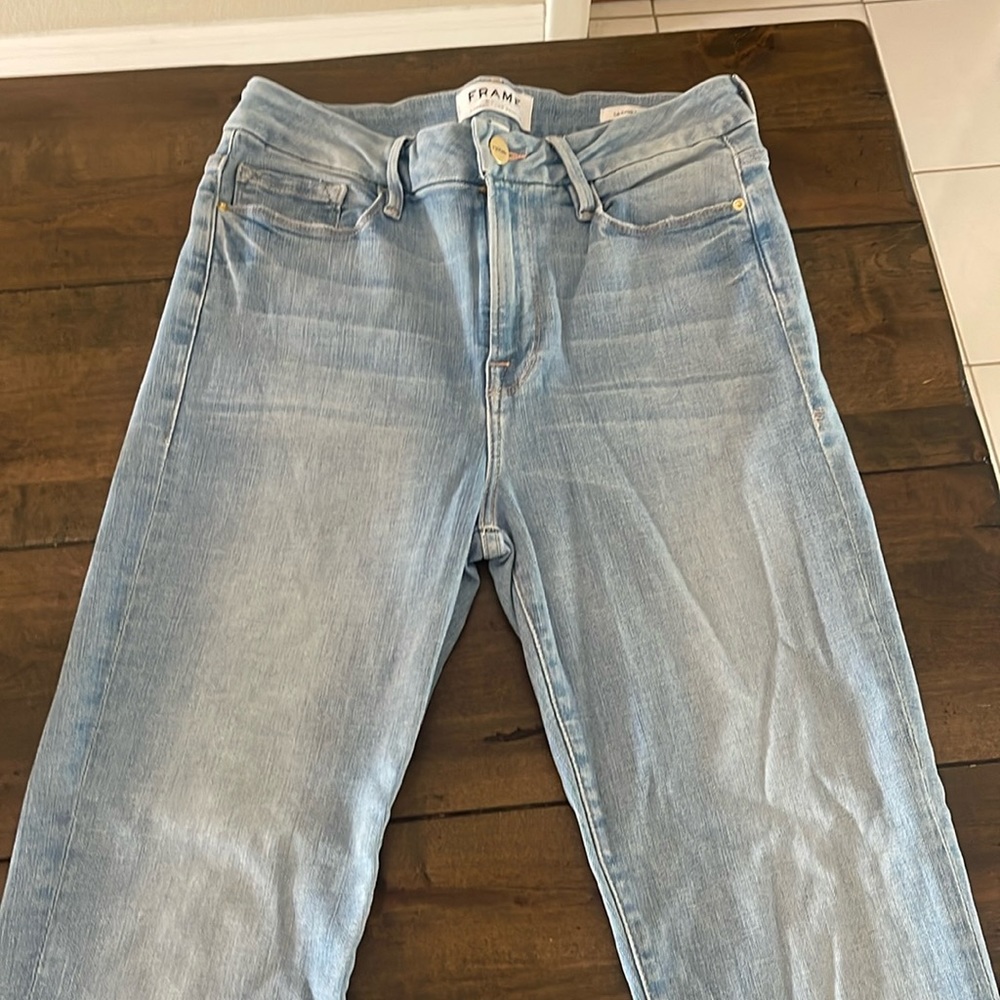 Pre-loved Frame Denim Le Crop Mini Boot Size 28